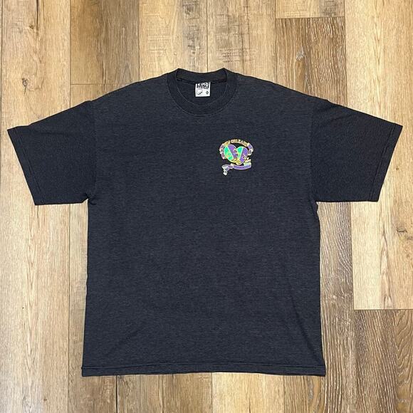 King Cotton Other - Mardi Gras New Orleans Vintage King Cotton Brand Tee Size XL Dark Gray USA Made